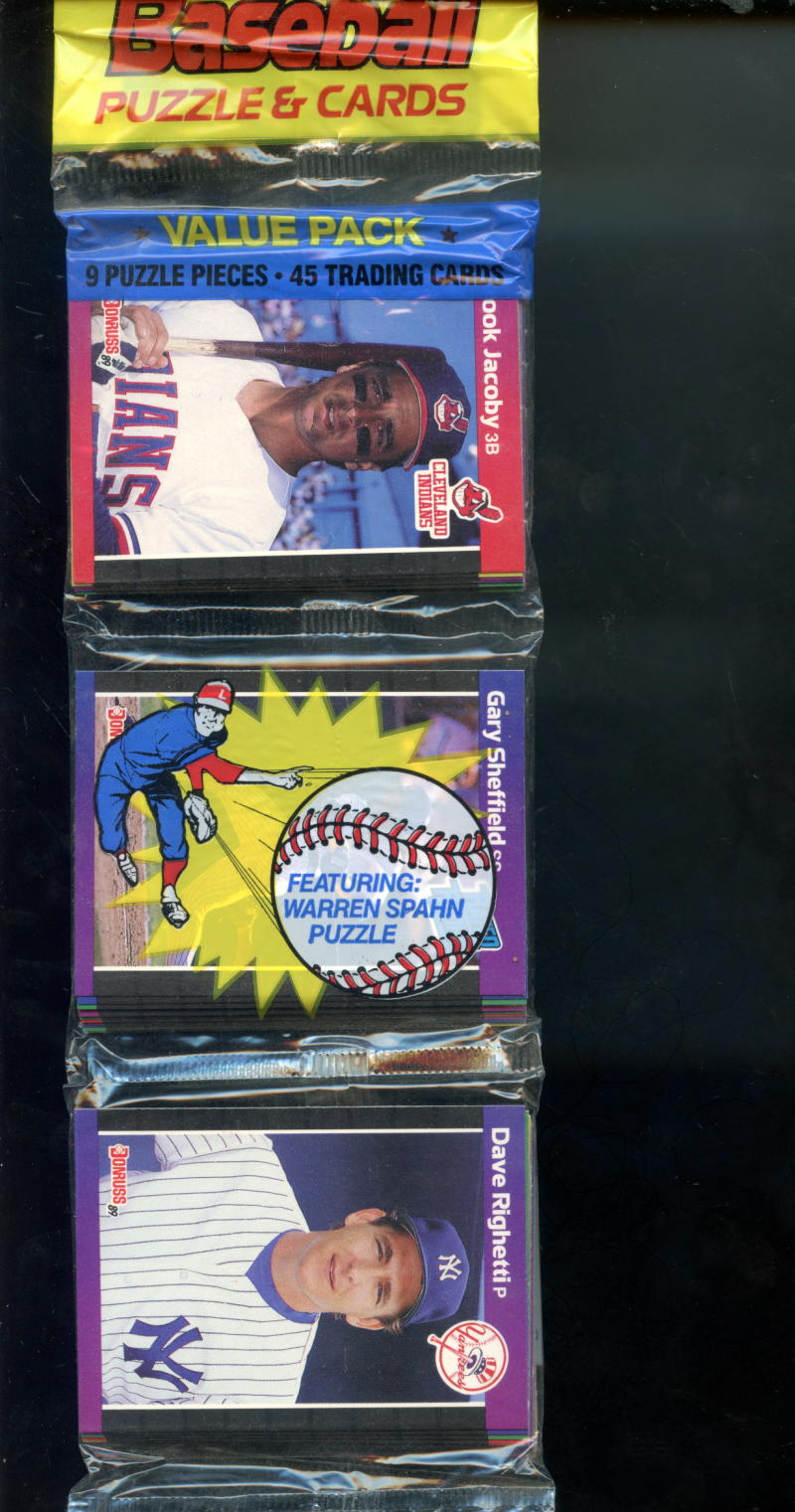 1989 Donruss Baseball Rack Wax Pack #31 Gary Sheffield ...