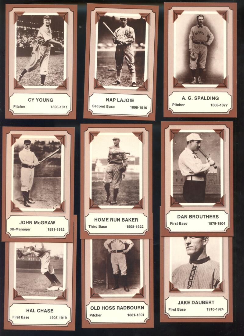 1974 Fleer Laughlin Pioneers Of Baseball Part Complete Set 16 Card Lot Cy Young