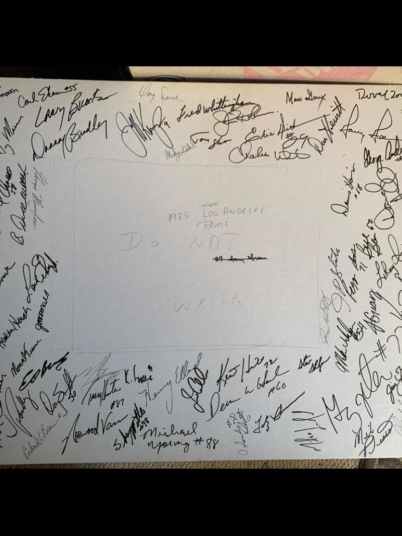 1985 LA L.A. Los Angeles Rams Team AUTO SIGNED Autograph Autographed PSA/DNA NFL