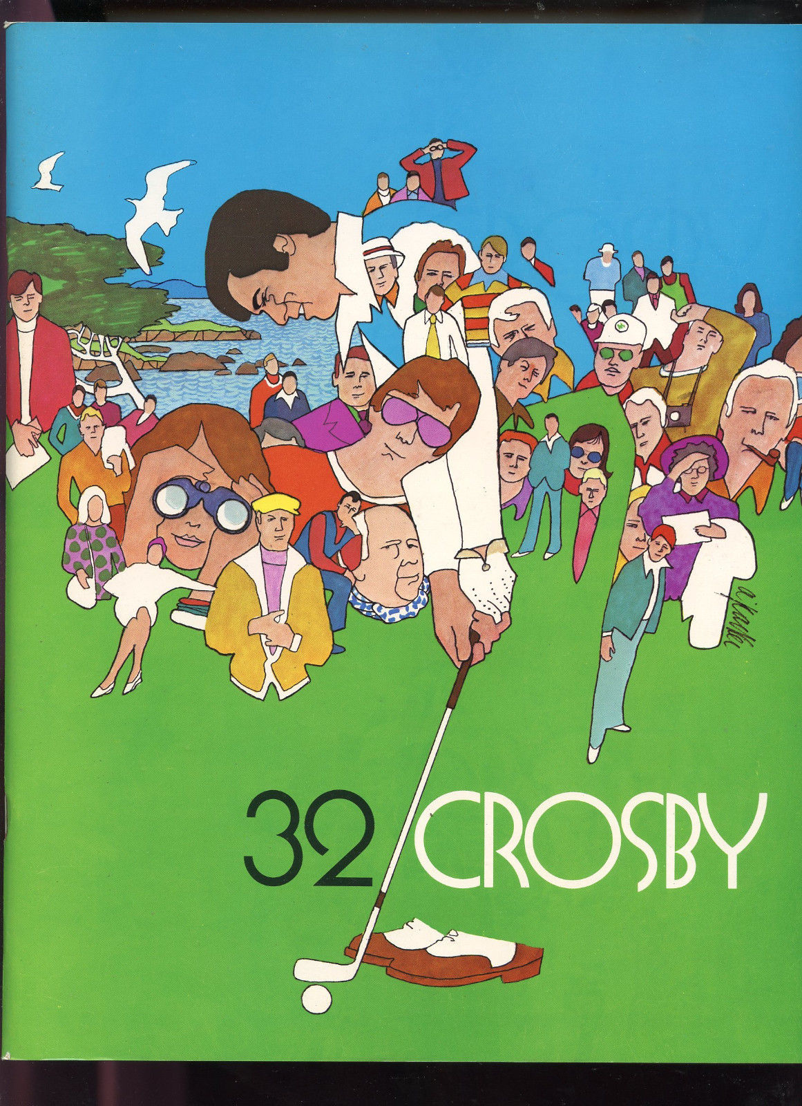 1973 32th Bing Crosby 32 Golf Tournament Championship Program Pebble Beach